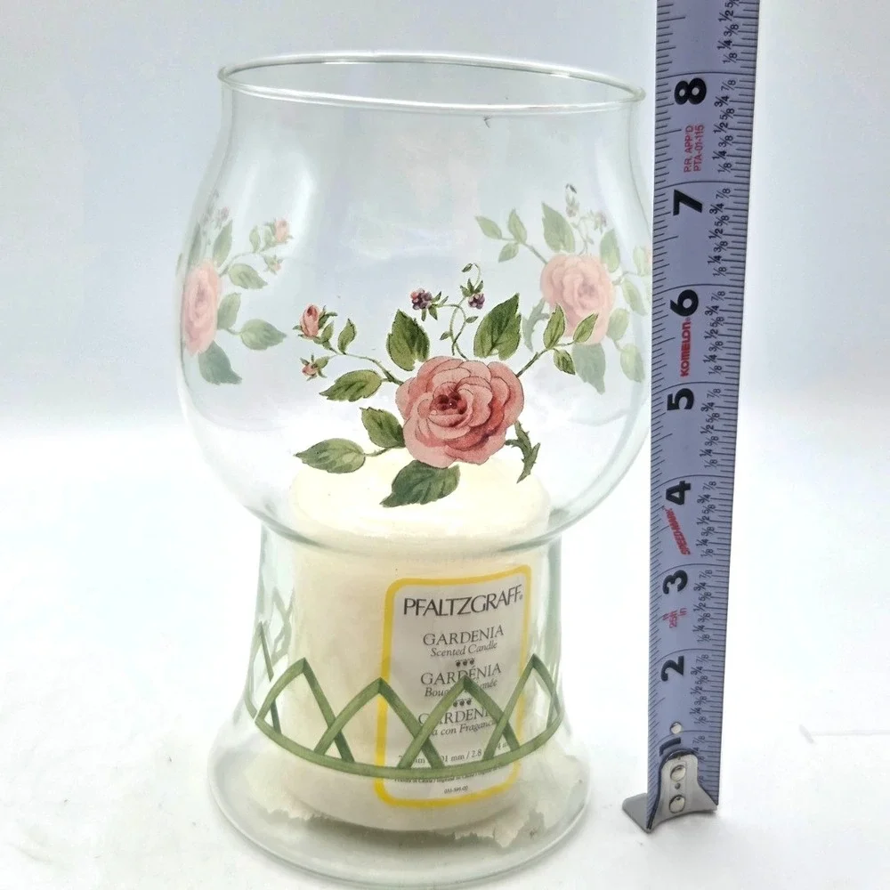Pfaltzgraff Perennials  Floating Pillar Candle Lamp Gardenia NEW in Box‎